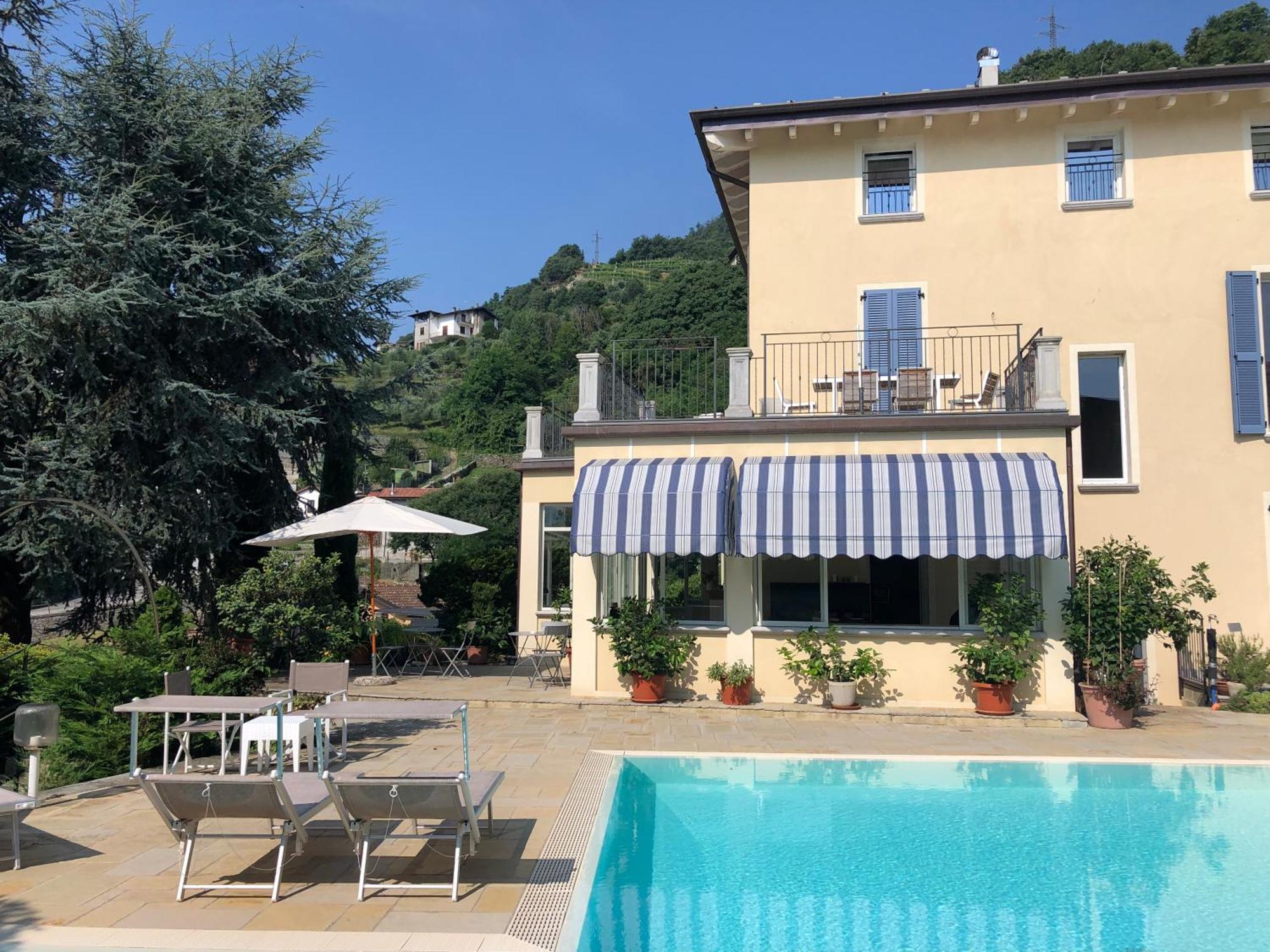 B&B Villa Eden Jacuzzi Pool Domaso Exterior foto